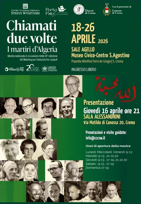 Mostra: CHIAMATI DUE VOLTE. I martiri d’Algeria