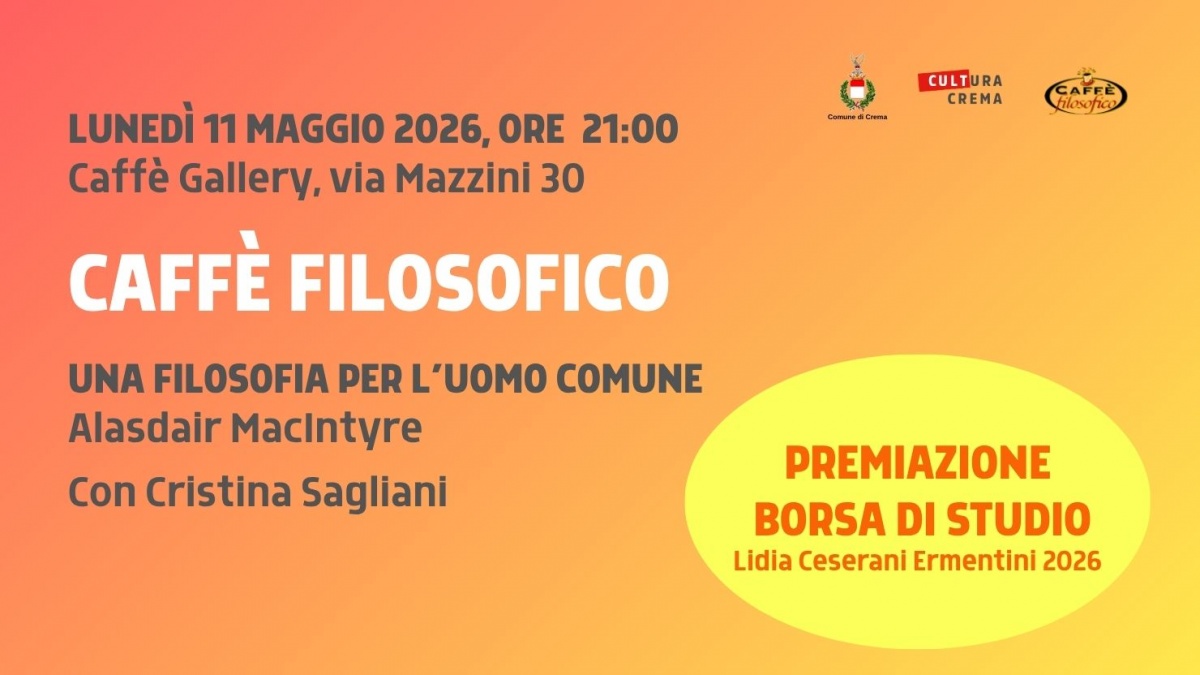 Caffè Filosofico - UNA FILOSOFIA PER L’UOMO COMUNE