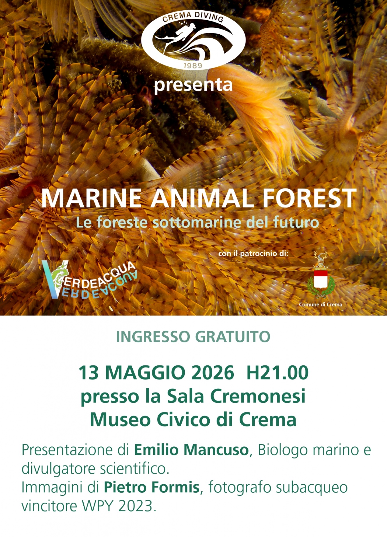 Conferenza: MARINE ANIMAL FOREST
