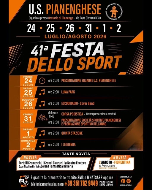 41° FESTA DELLO SPORT