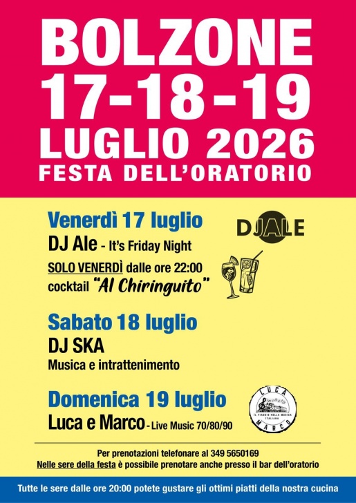 FESTA DELL'ORATORIO 2026