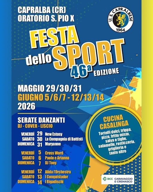 46° FESTA DELLO SPORT